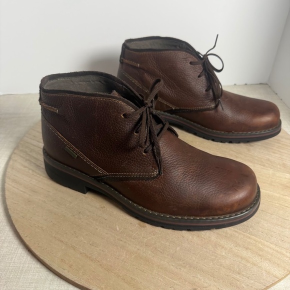 Clarks Waterproof Leather Chukka Boots Mens 7.5 Brown Lace Up Comfort main image 5